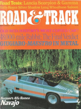 ROAD & TRACK 1976 SEPT - ITAL DESIGN, BERTONE, LANCIA